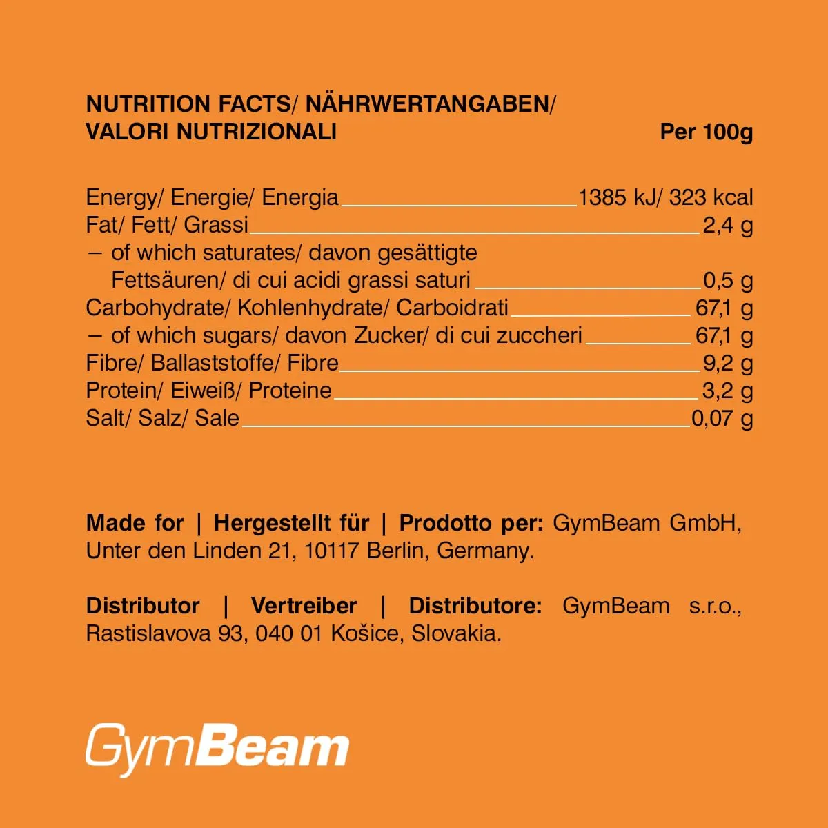 GymBeam Mango gefriergetrocknet 100 g ohne Zucker