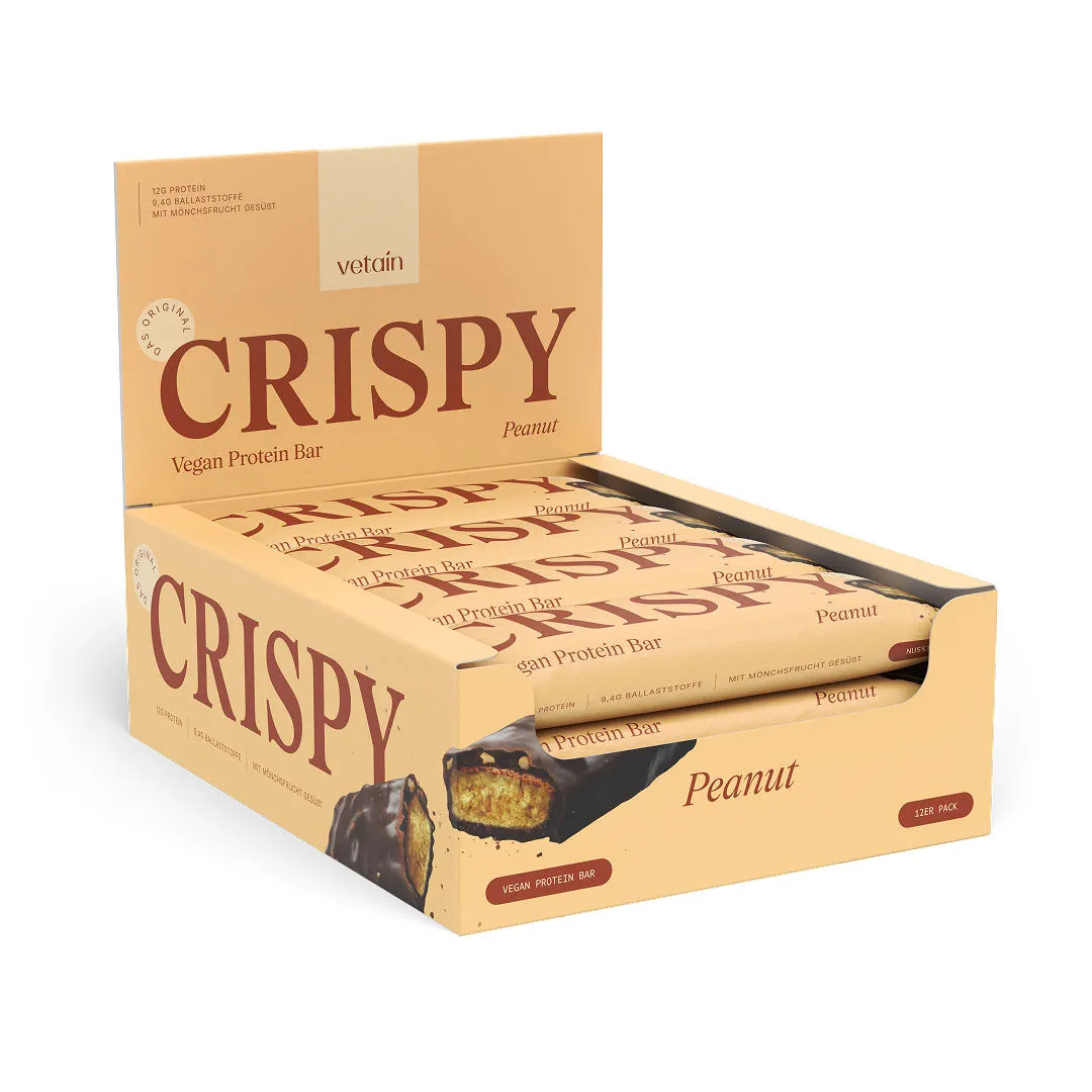 VETAIN CRISPY Proteinriegel 12x Pistazie vegan crispy
