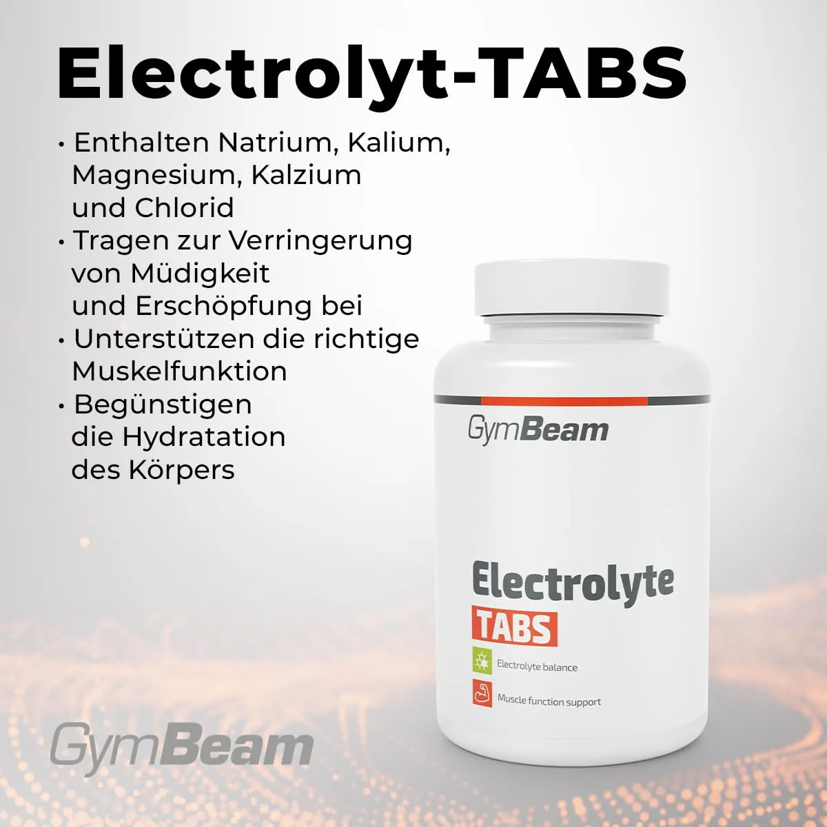 GymBeam Elektrolyt Tabs Tabletten 90 Tabs vegan Hydration