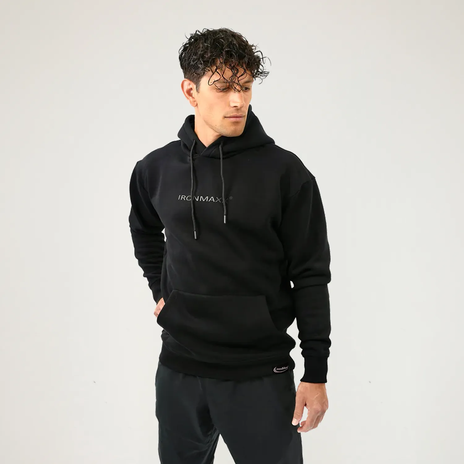 IronMaxx Sculpt Luxe Hoodie Schwarz Unisex S Oversize