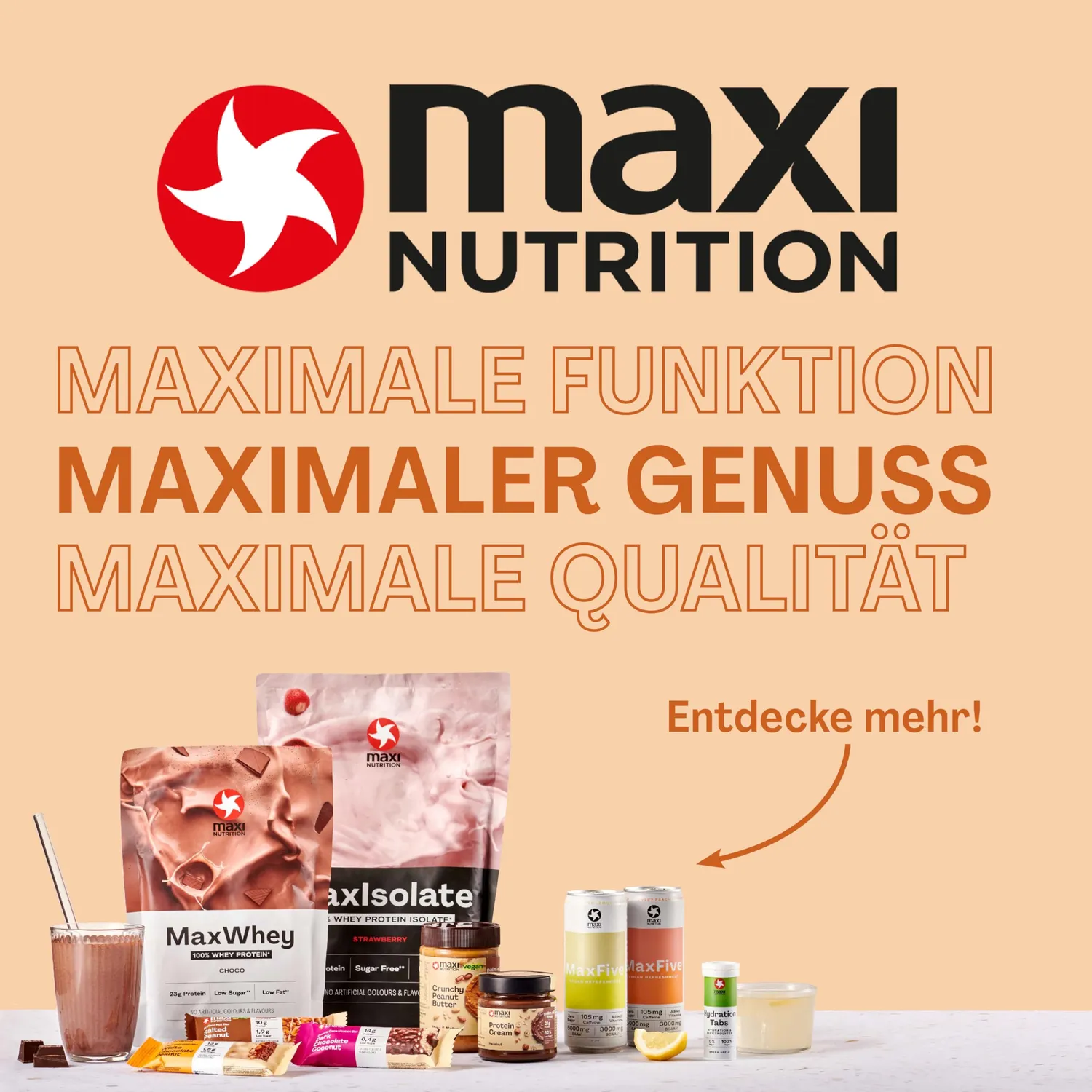 MaxiNutrition Pistachio Spread Protein Waffle Eiweißriegel 12x39g zuckerarm