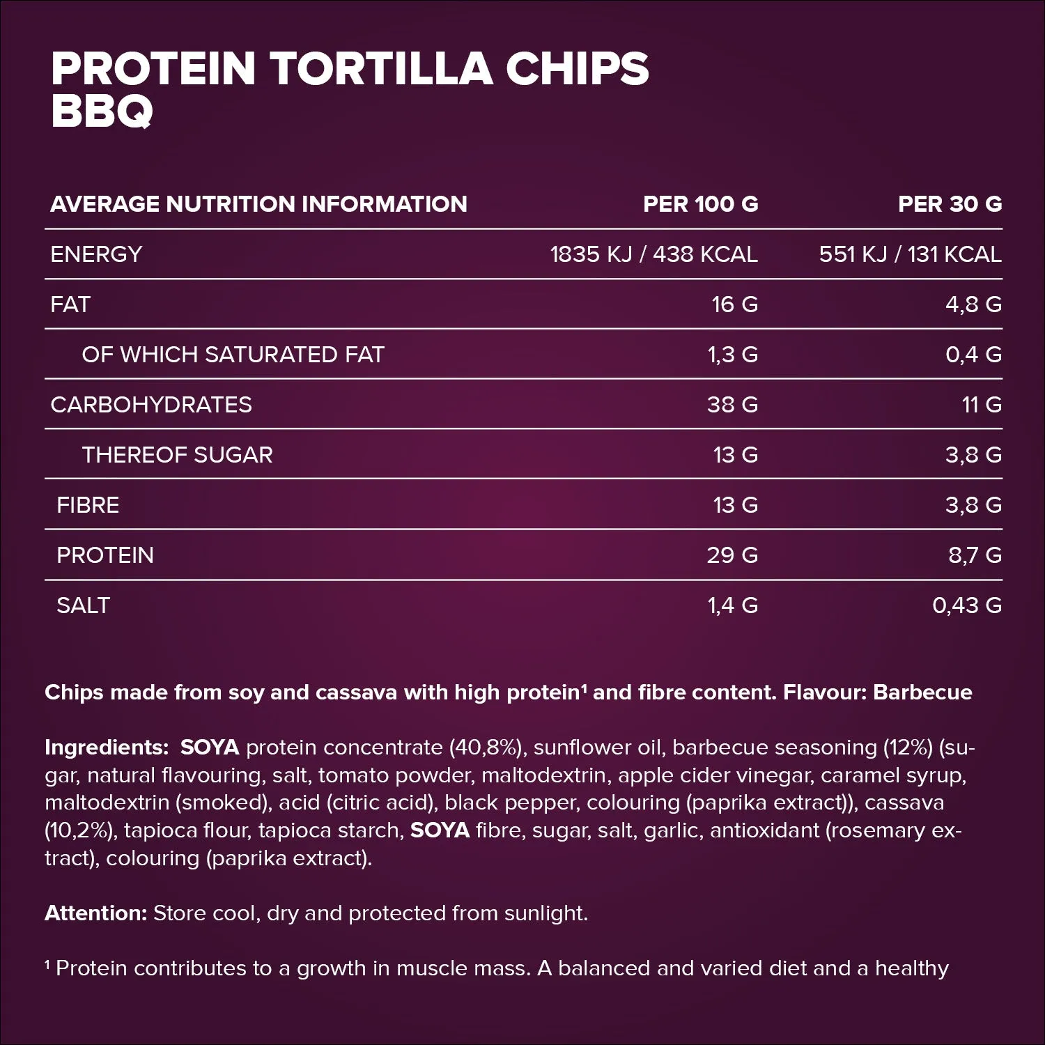 IronMaxx Protein Tortilla Chips 2.0 Barbecue 60g vegan