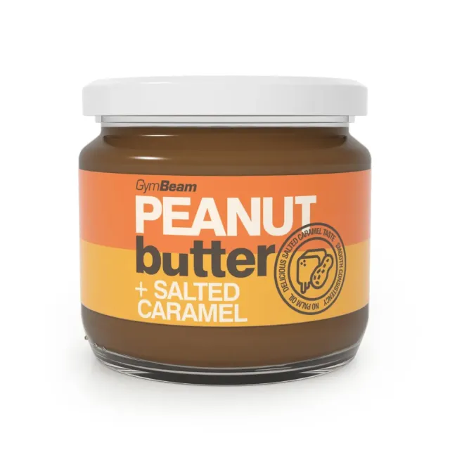 GymBeam Erdnussbutter Salted Caramel 340 g cremig