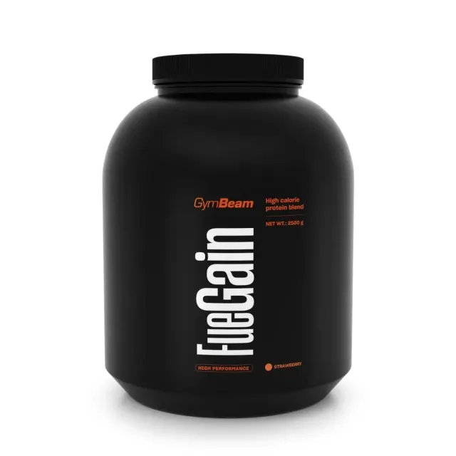 GymBeam FueGain Mass Gainer Erdbeere 2500 g Protein