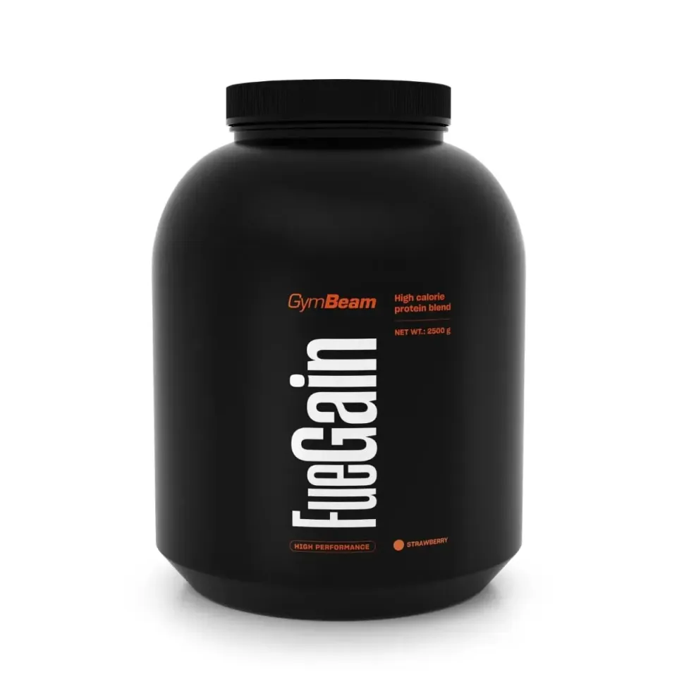 GymBeam FueGain Mass Gainer Erdbeere 2500 g Protein