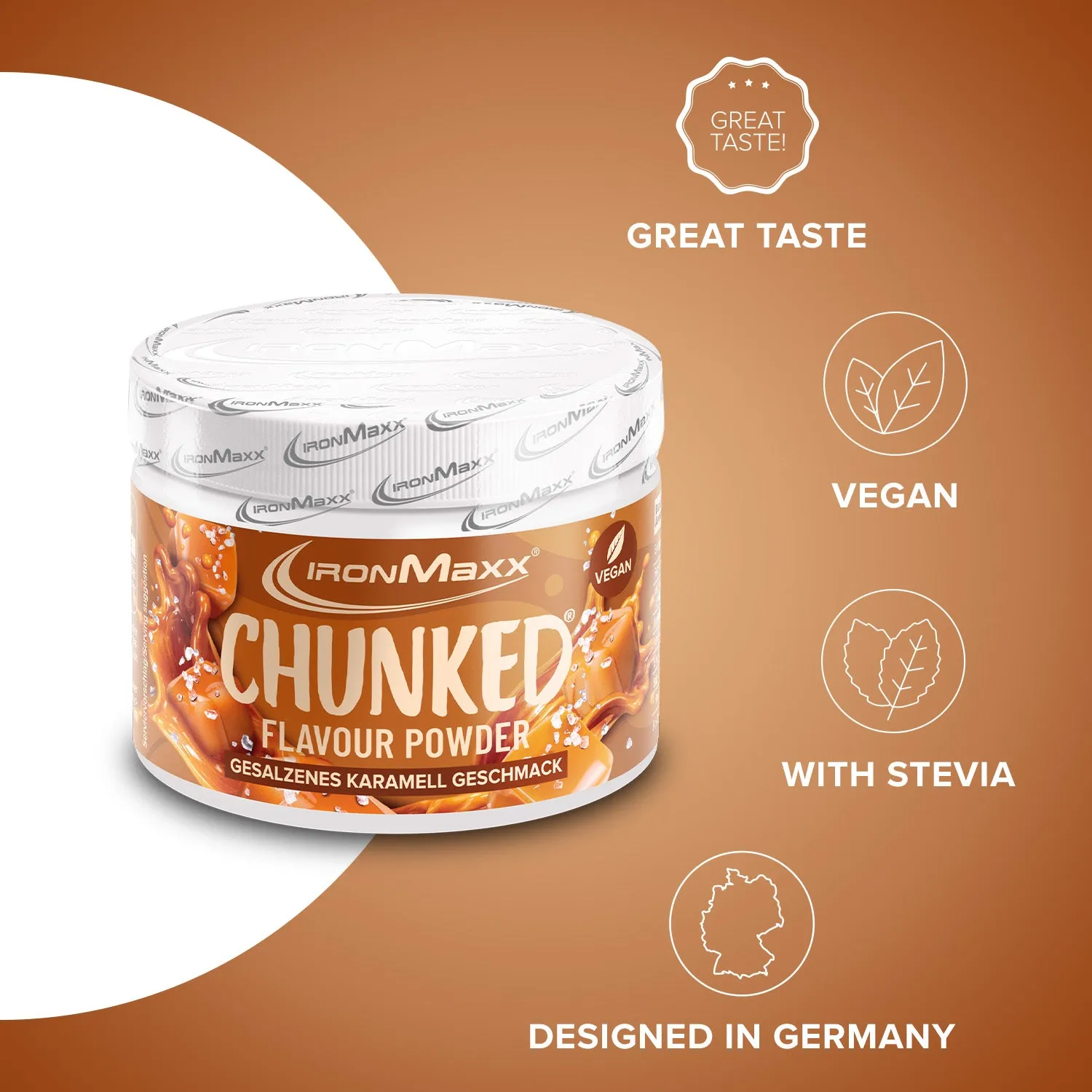 IronMaxx Chunked SqueeZero Pulver Salted Caramel 150g