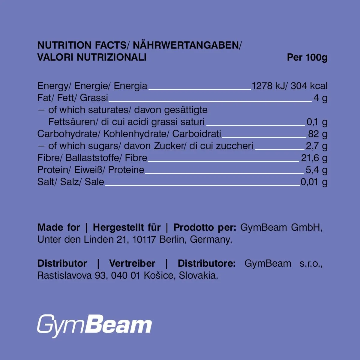 GymBeam Heidelbeeren gefriergetrocknet 100 g zuckerfrei
