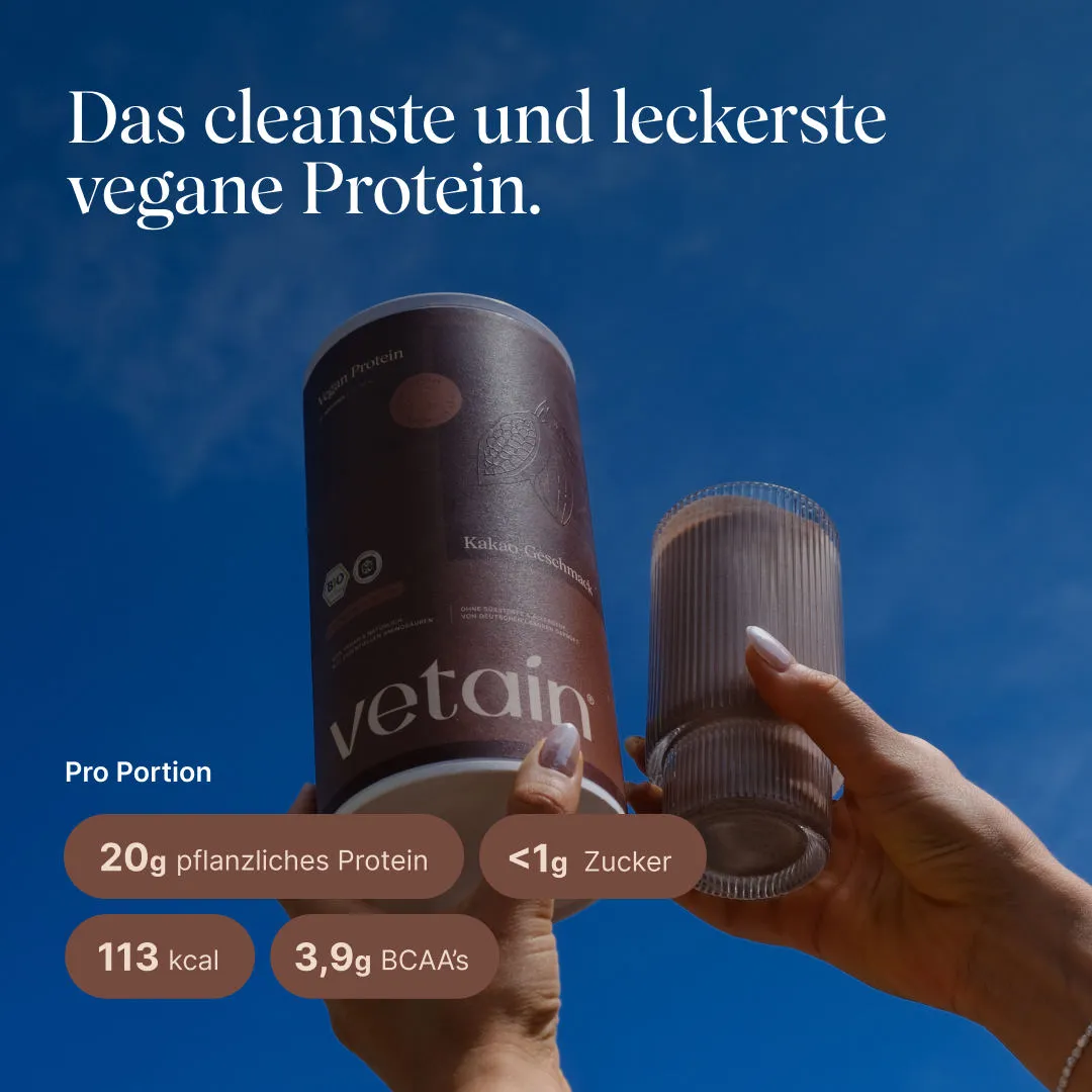 Vetain Vegan Protein Cocoa Proteinpulver 540g Bio