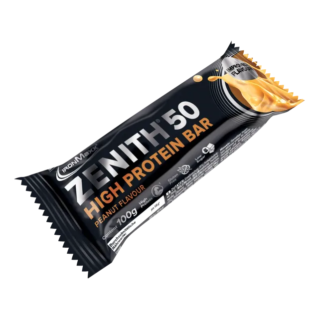 IronMaxx Zenith 50 Proteinriegel Erdnuss 100 g Low Sugar