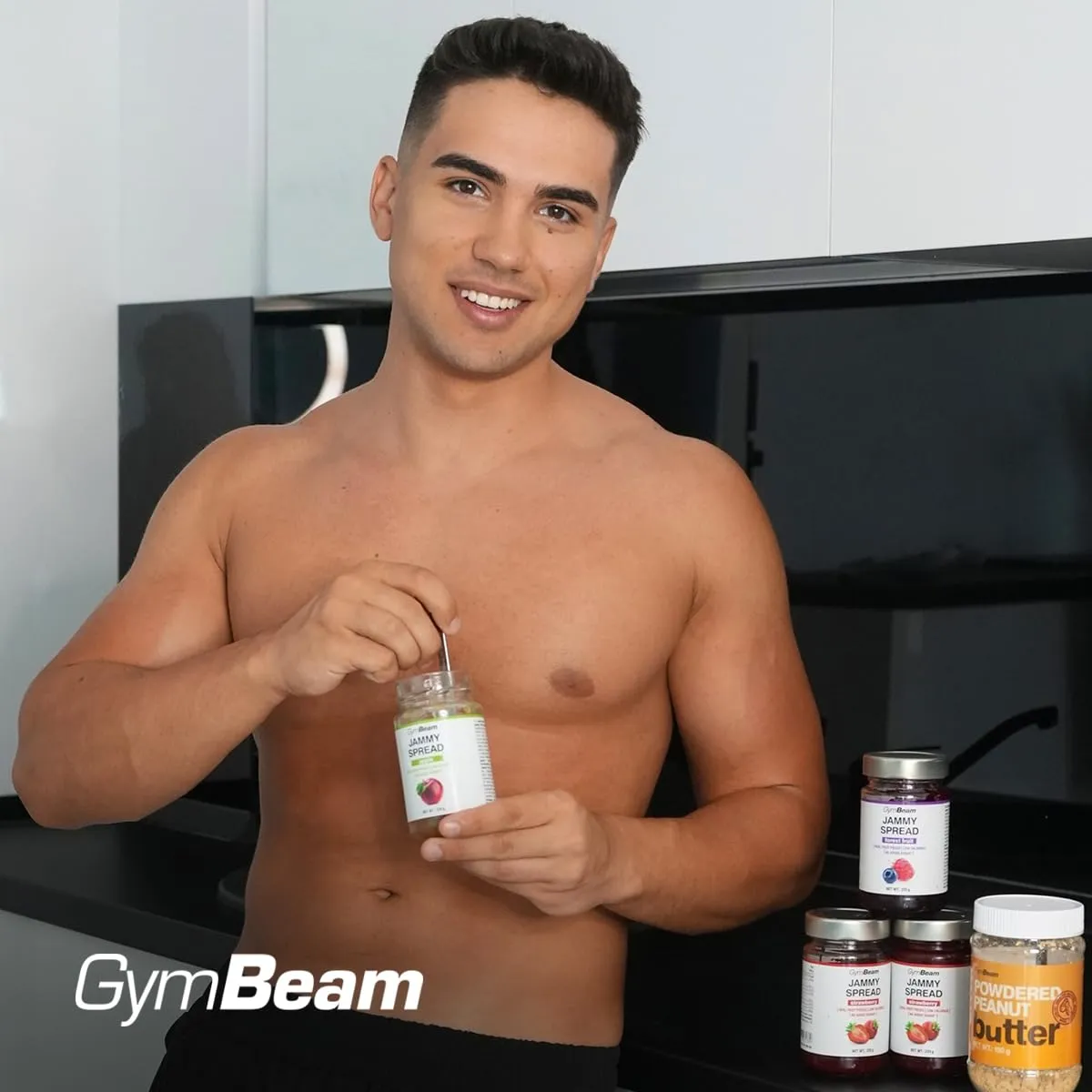 GymBeam Jammy Spread Aufstrich 220 g Apfel zuckerfrei