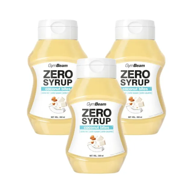 GymBeam Zero Syrup Coconut Bites Sirup 3x350ml zuckerfrei