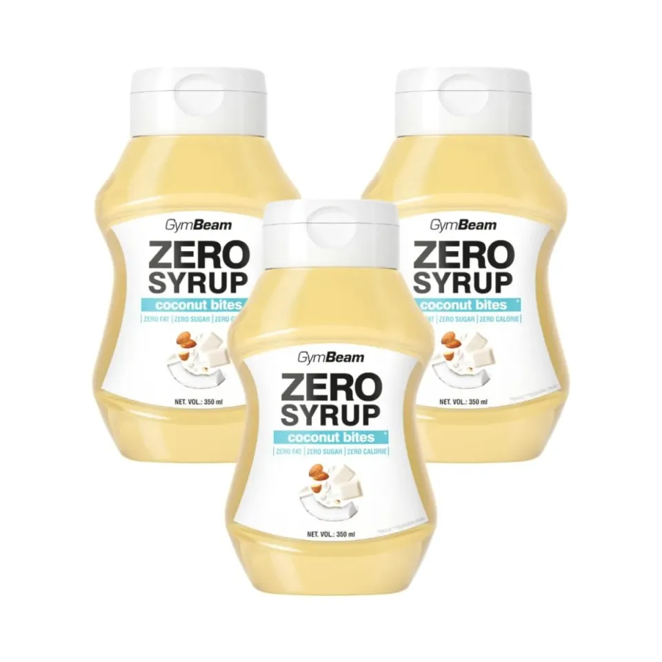 GymBeam Zero Syrup Coconut Bites Sirup 3x350ml zuckerfrei