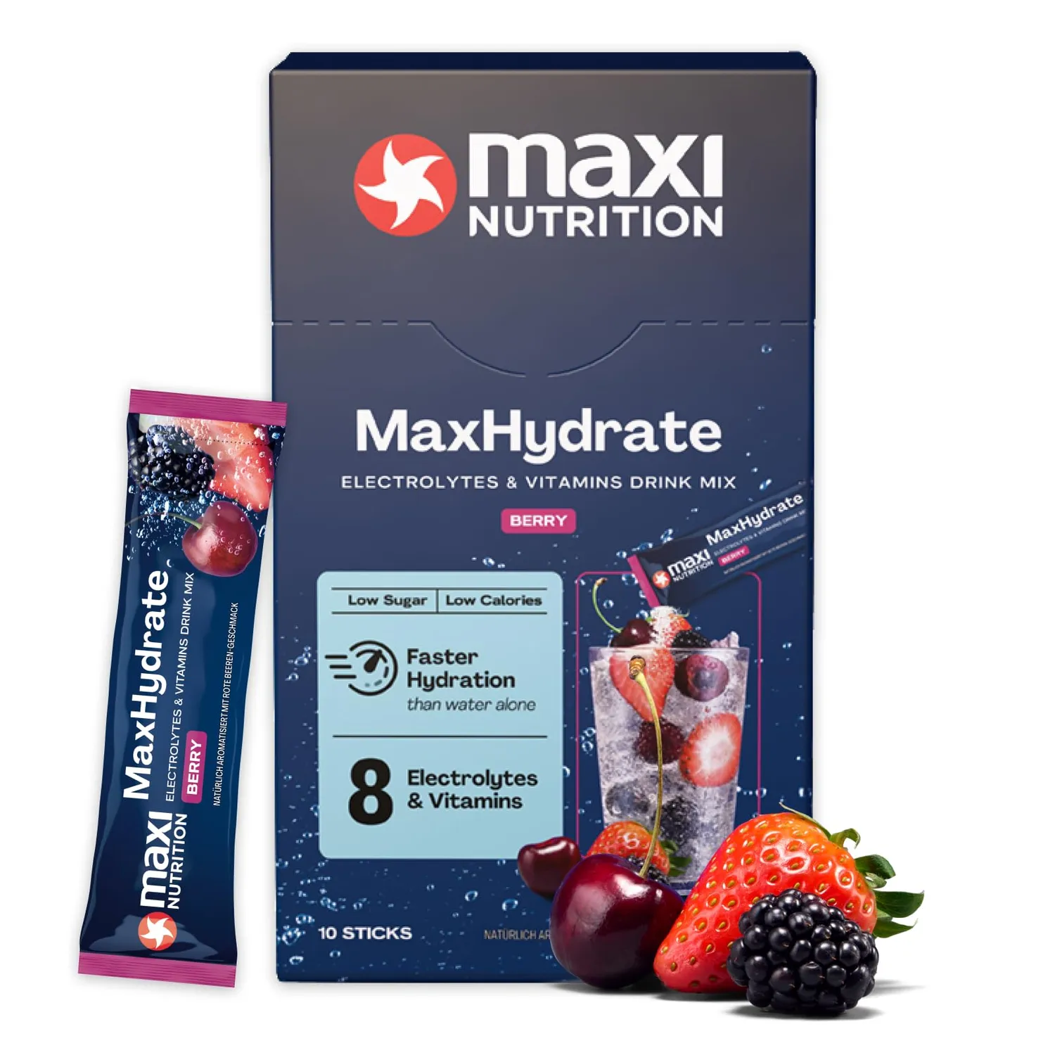 MaxiNutrition MaxHydrate Pulver Mango Dragonfruit 10 Sticks