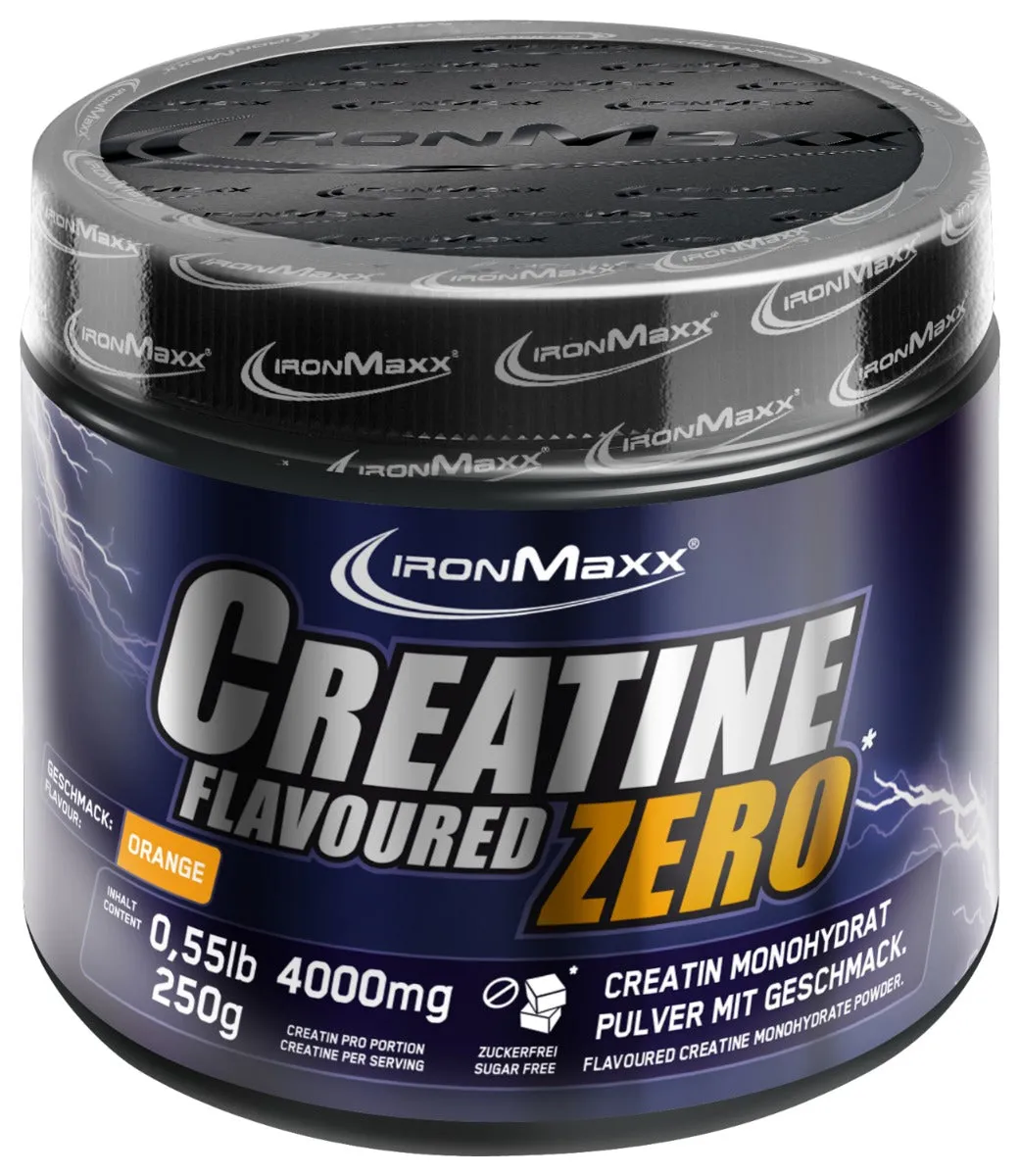 IronMaxx Creatine Flavoured Zero Kreatin 250g Orange