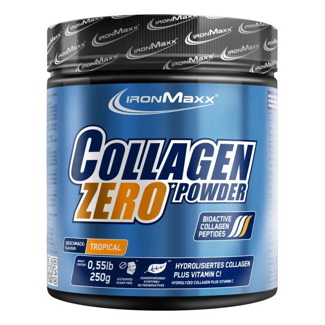IronMaxx Collagen Powder Zero Kollagenpulver Tropical 250g zuckerfrei