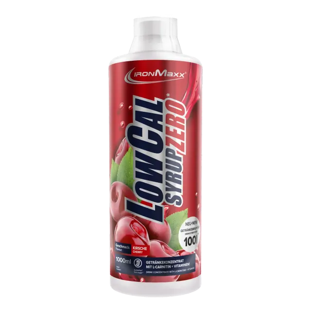 IronMaxx LowCal Syrup Zero 1000ml Kirsche