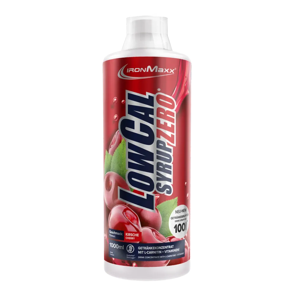 IronMaxx LowCal Syrup Zero 1000ml Kirsche