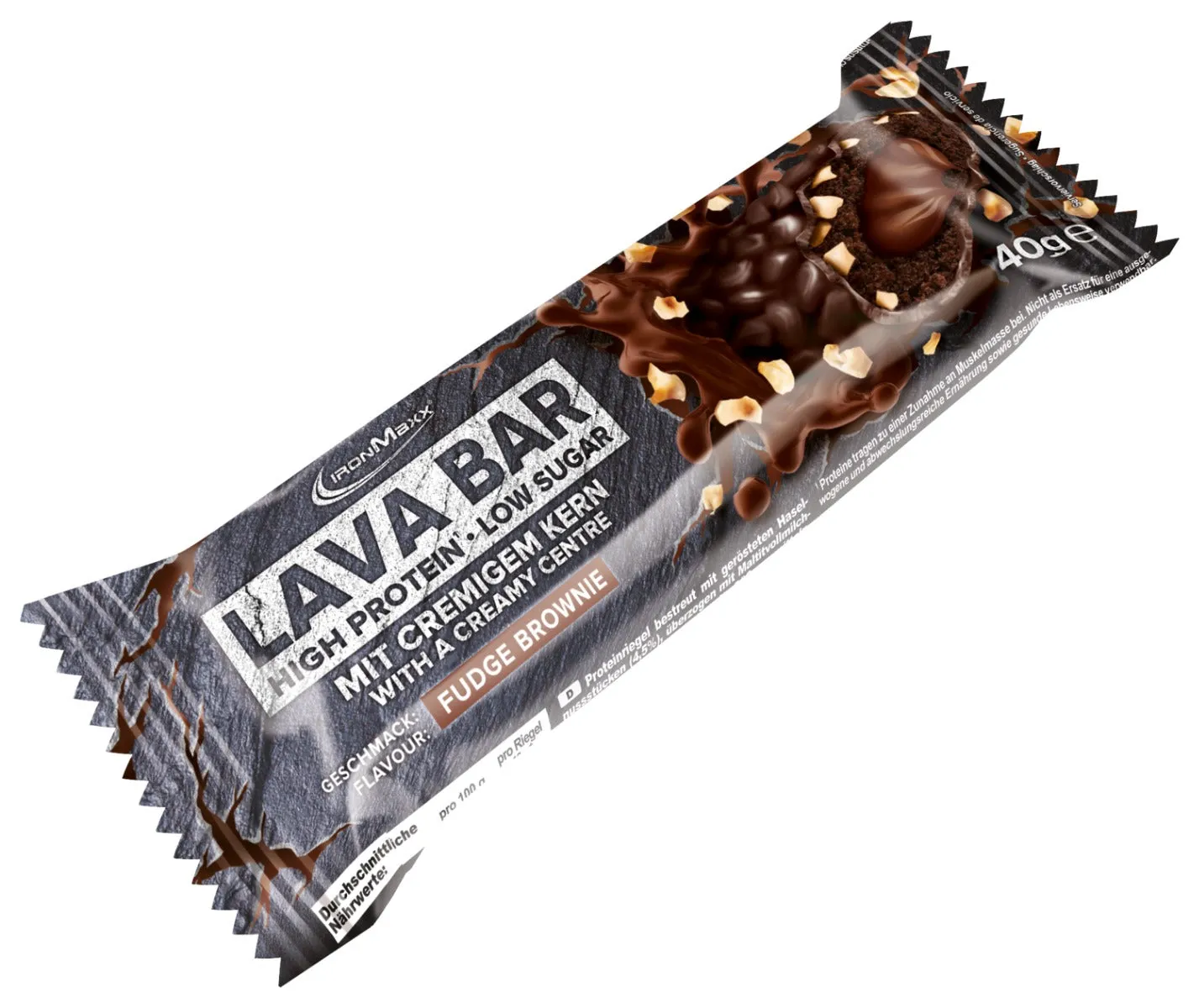 IronMaxx Lava Bar Fudge Brownie 18x40g Proteinriegel