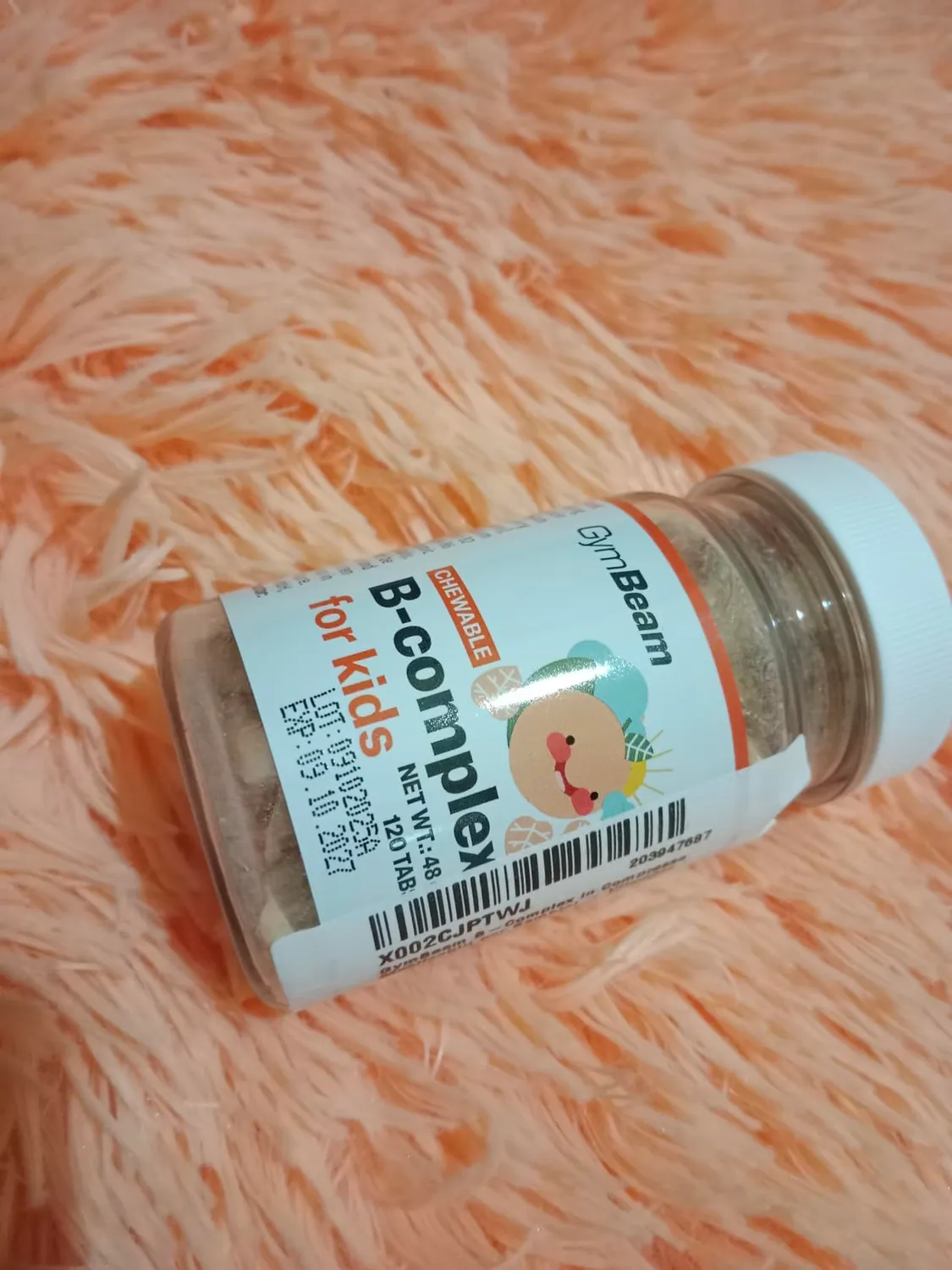 GymBeam B-Komplex Kautabletten Kinder 120 Stück