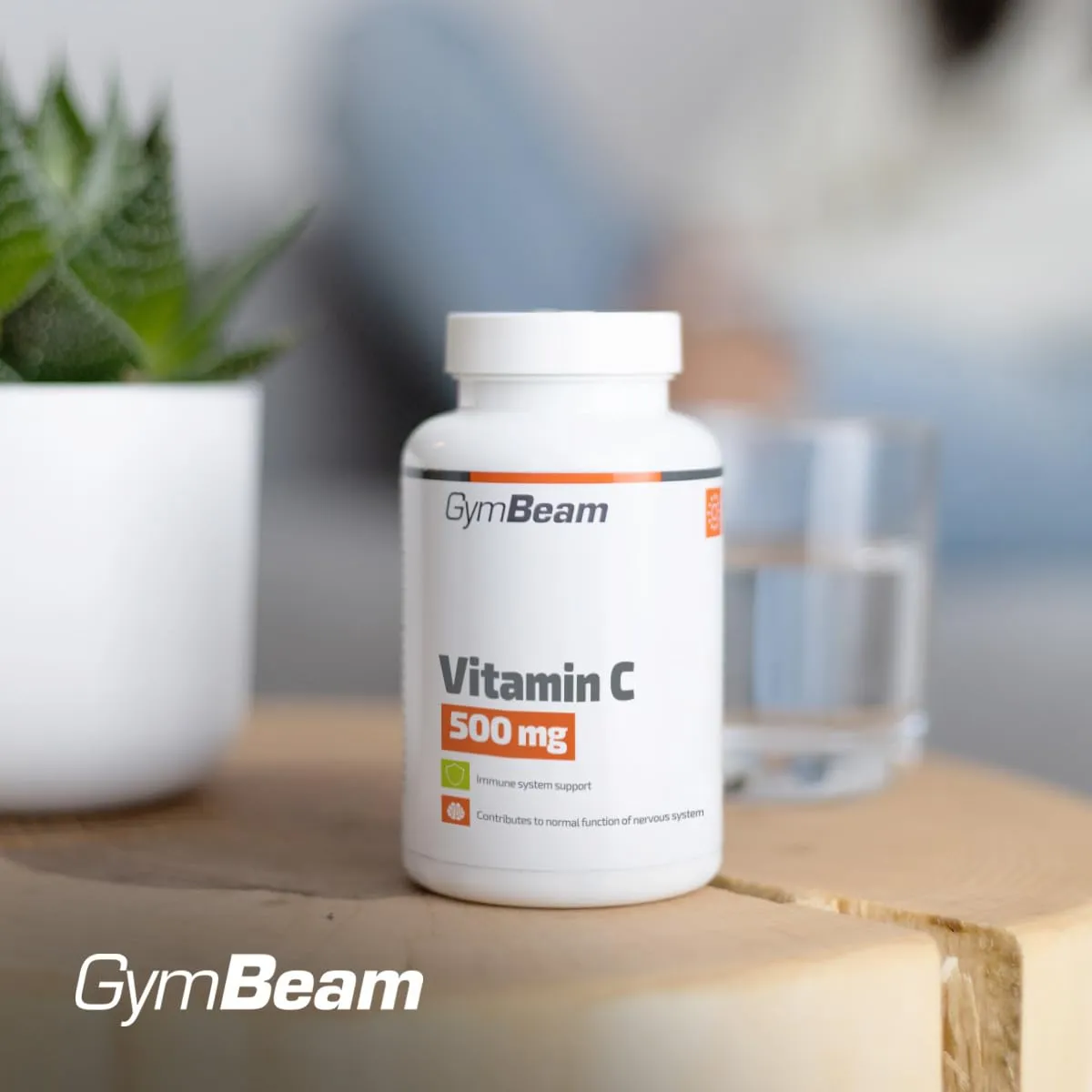 GymBeam Vitamin C 500 mg Kapseln 120 Stk hochdosiert