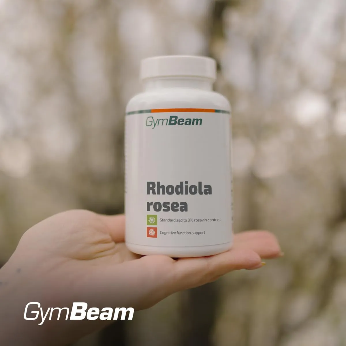 GymBeam Rhodiola Rosea Kapseln 90 Stück standardisiert