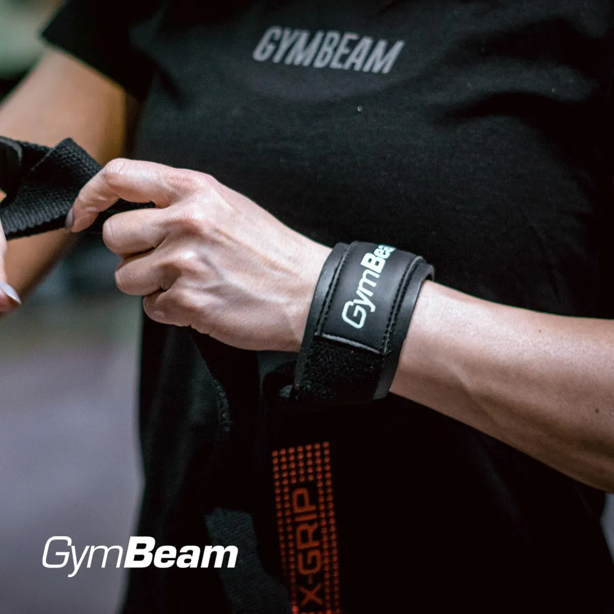 GymBeam X-Grip Zughilfen Paar mit Anti-Rutsch