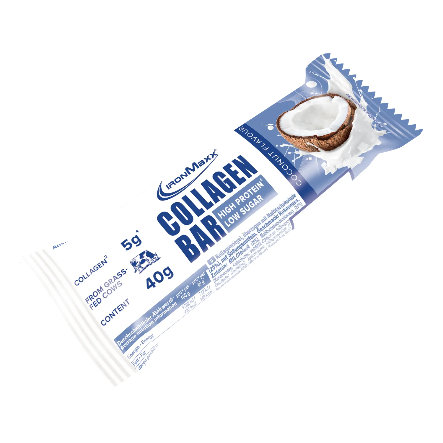 IronMaxx Protein 30 Collagen Bar Riegel 12x40g Coconut