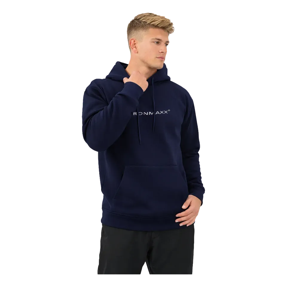 IronMaxx Hoodie Unisex Dunkelblau XL Oversized Baumwolle