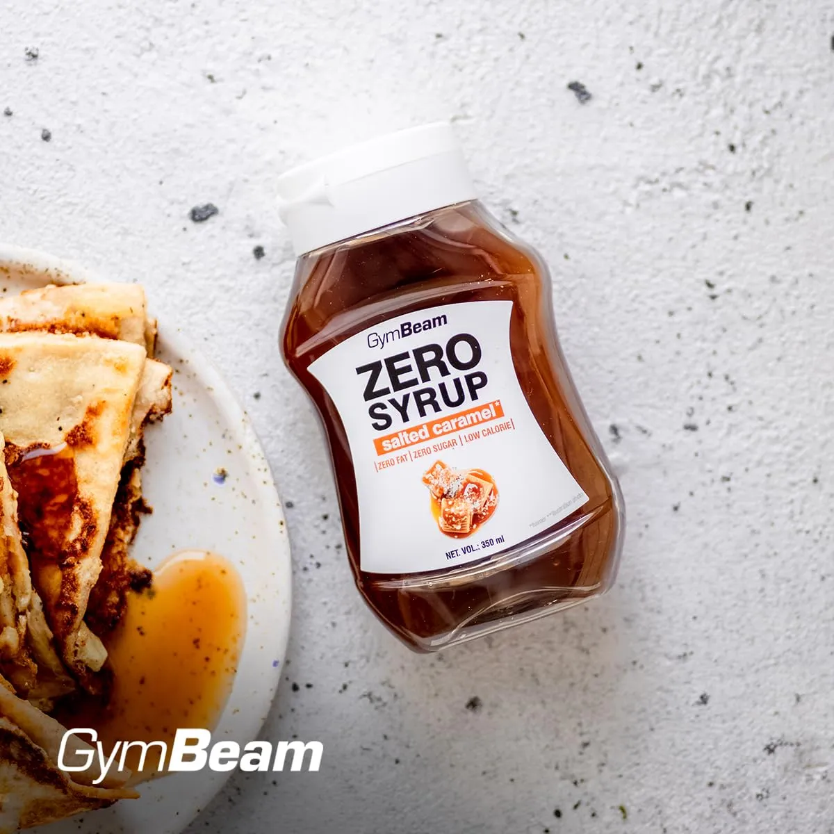 GymBeam Zero Syrup Sirup Salziges Karamell 6x350 ml
