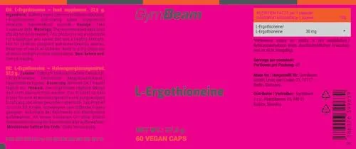 GymBeam L-Ergothionein Kapseln 60 Stk. vegan Longevity