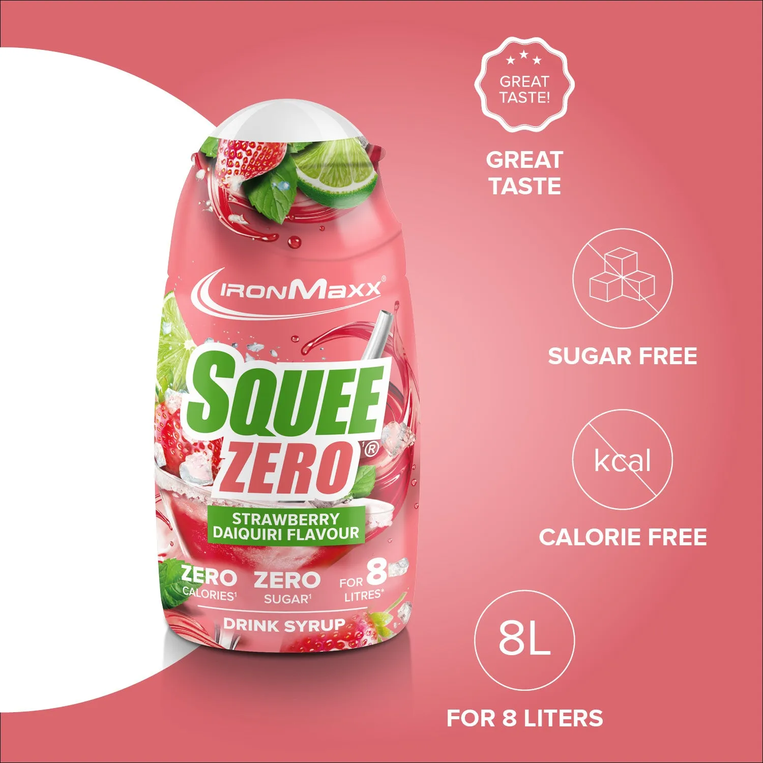 IronMaxx SqueeZero Sirup Strawberry Daiquiri 65ml zuckerfrei
