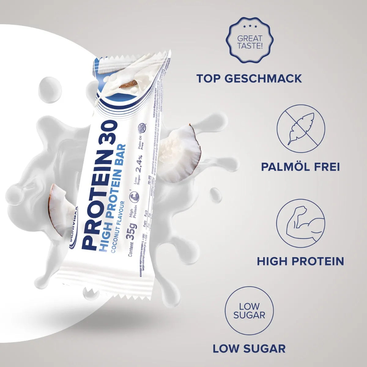 IronMaxx Protein 30 Riegel Kokosnuss 24 x 35 g