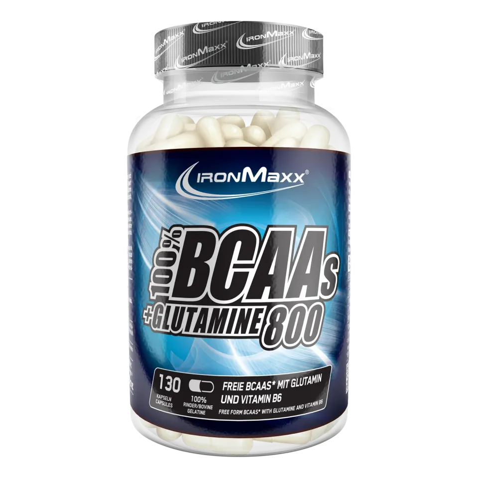 IronMaxx BCAAs + Glutamin 800 Kapseln 130 Stück glutenfrei