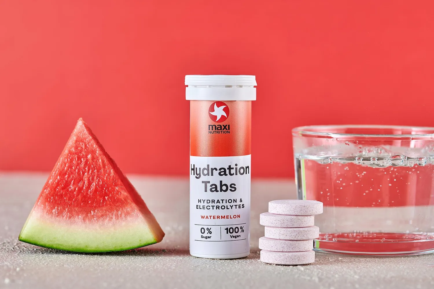 MaxiNutrition Hydration Tabs Wassermelone 6er Pack zuckerfrei