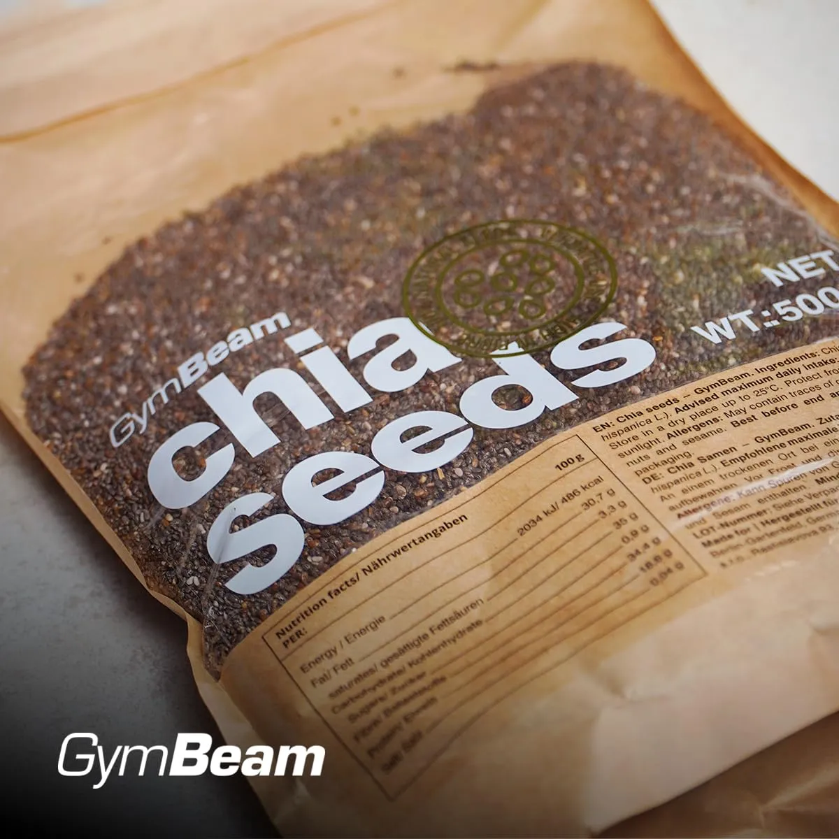 GymBeam Chiasamen 1000g Superfood glutenfrei