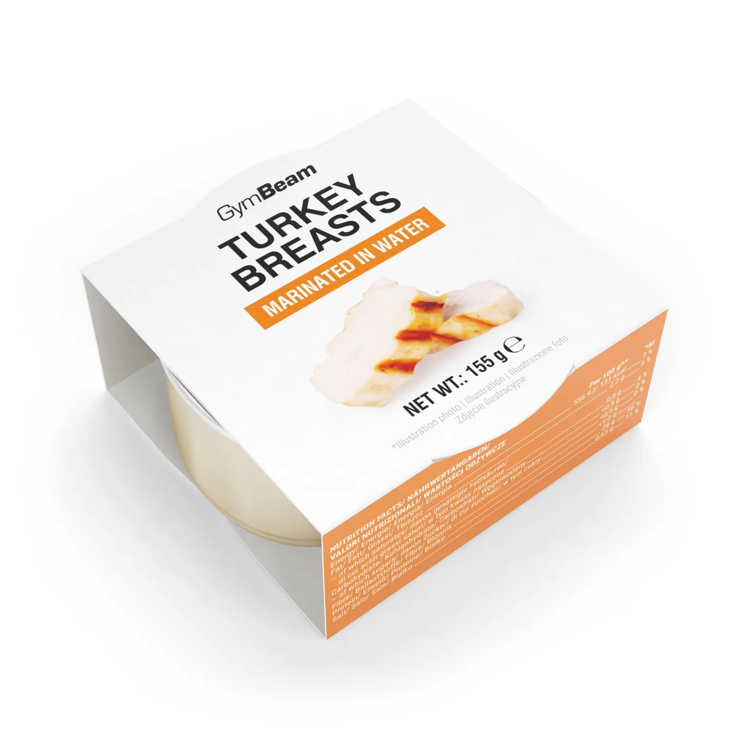 GymBeam Putenbrust in Wasser Dose 155 g proteinreich