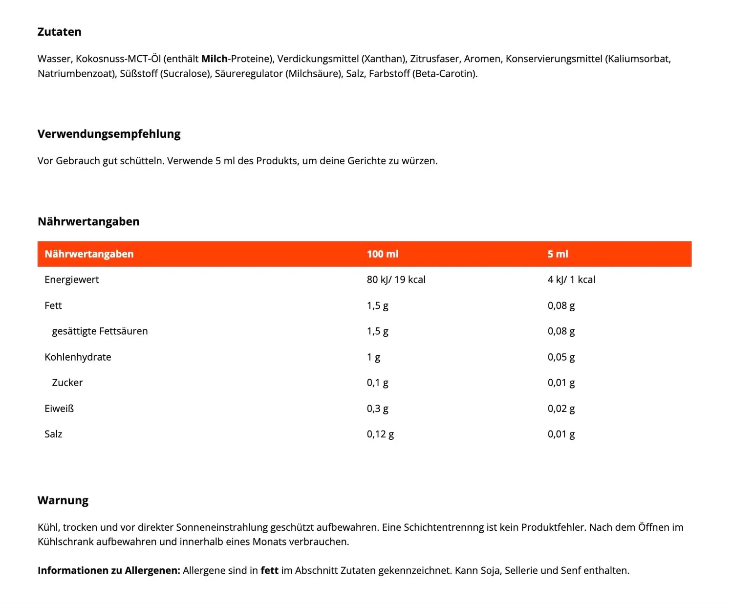 GymBeam Zero Syrup Weiße Schokolade 350 ml Sirup zuckerfrei