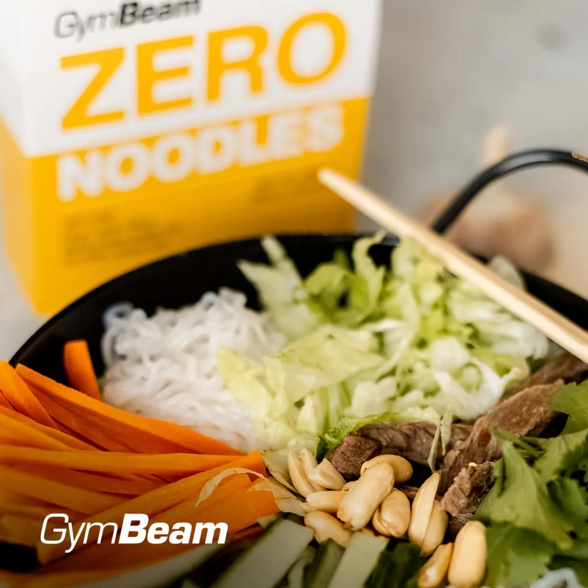 GymBeam BIO Zero Nudeln Konjak 385 g kalorienarm