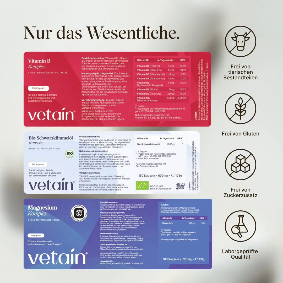 Vetain Sleep & Calm Bundle Kapseln 3er-Set beruhigend