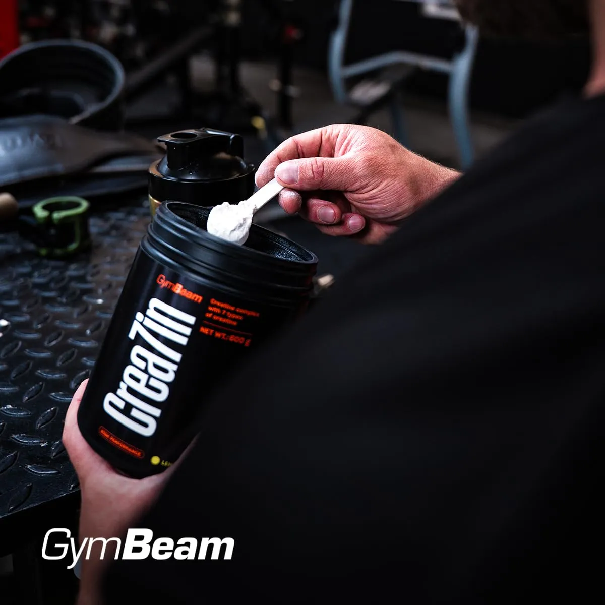 GymBeam Crea7in Kreatin Green Apple 300g Komplex