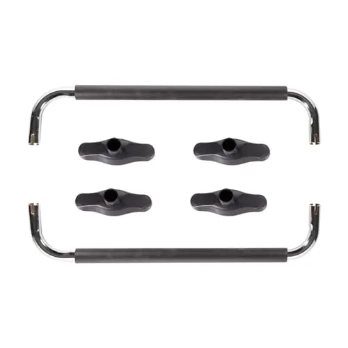 GymBeam Push Parallette Bars Dip-Bars Schwarz 65 cm