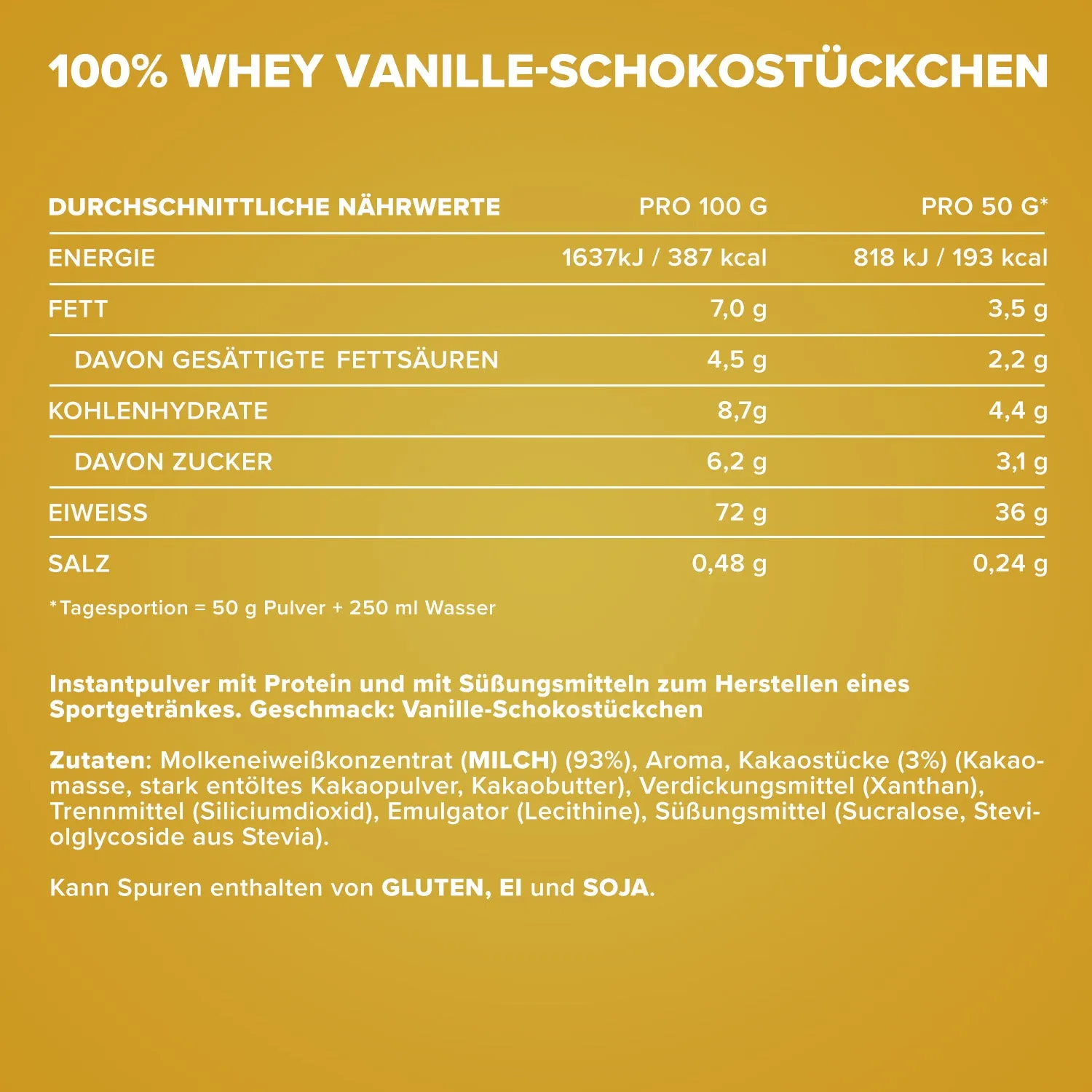IronMaxx 100% Whey Protein Pulver 500g Vanilla-Choco