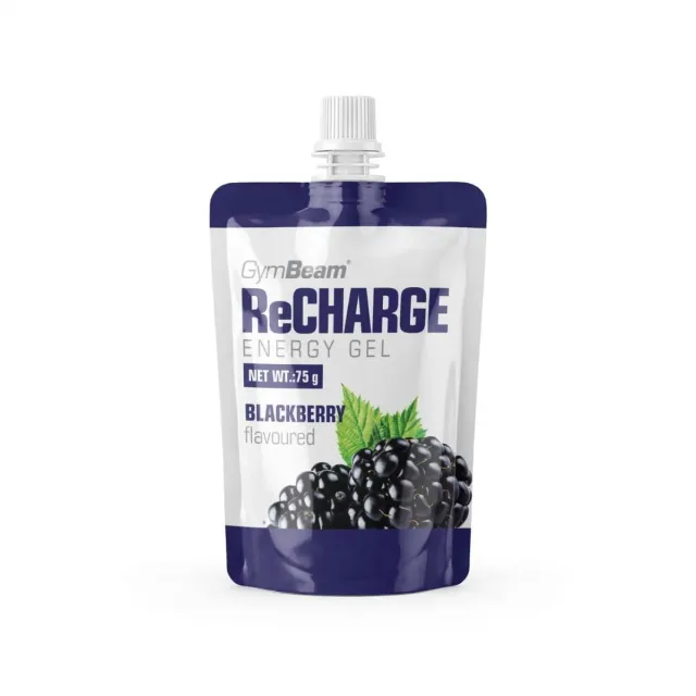 GymBeam ReCharge Gel Blaue Himbeere 75 g Isomaltulose