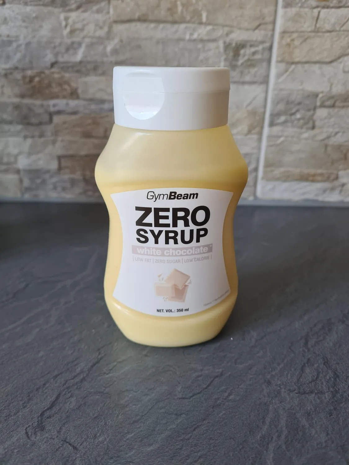 GymBeam Zero Syrup Weiße Schokolade 350 ml Sirup zuckerfrei