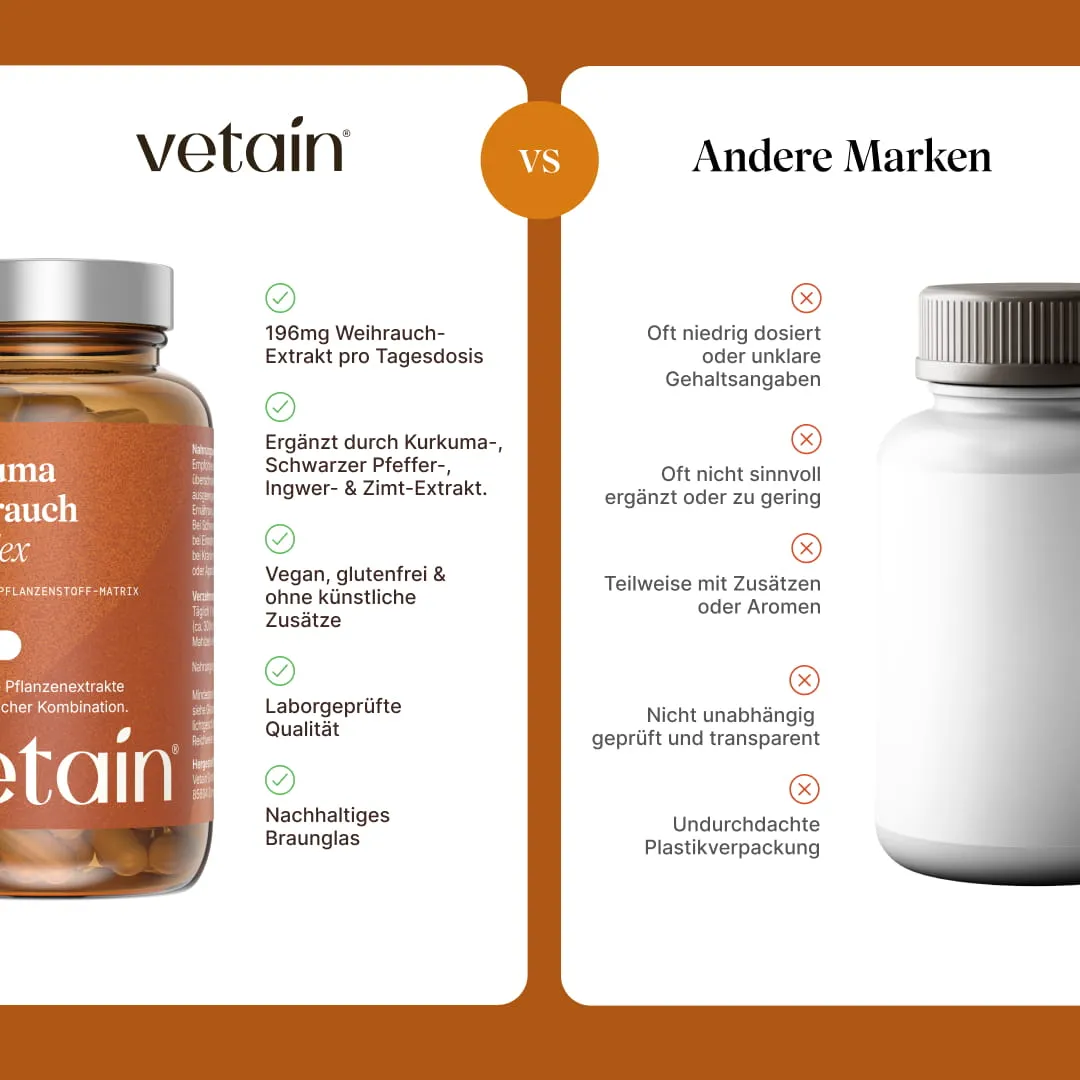 VETAIN Turmeric Frankincense Complex Kapseln 90 Stück