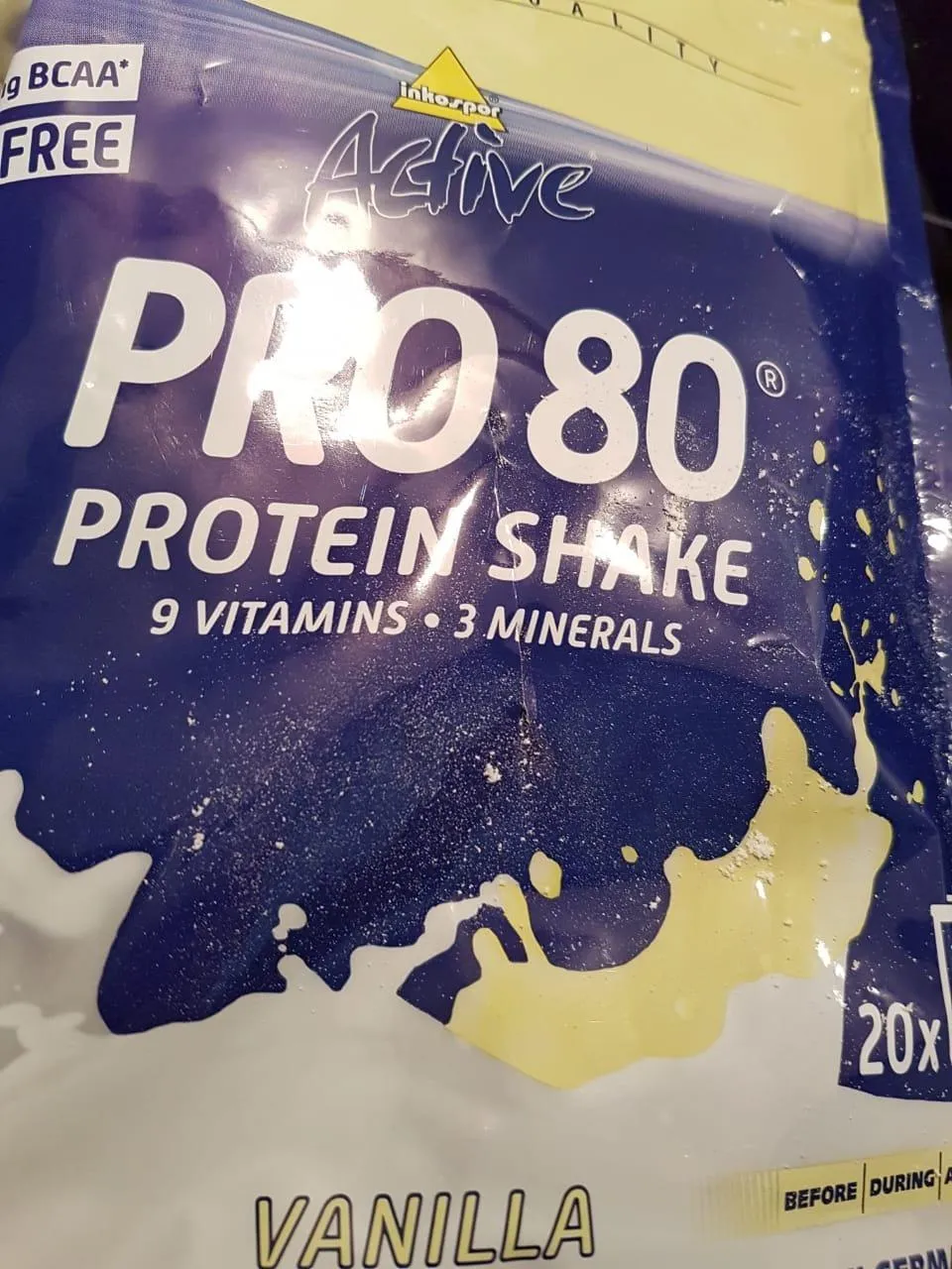 Inkospor Active Pro 80 Proteinpulver Vanille 500g