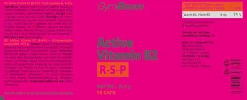 GymBeam Vitamin B2 R-5-P Kapseln 90 Stk aktiv vegan