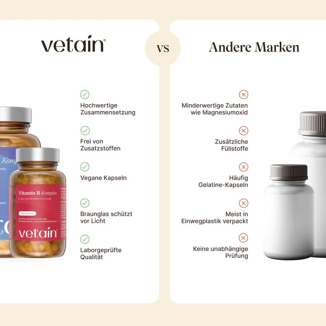VETAIN Vital Bundle Magnesium Vitamin B Komplex Kapseln eBook