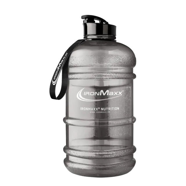 IronMaxx Water Gallon Trinkflasche 2200ml Grau BPA-frei
