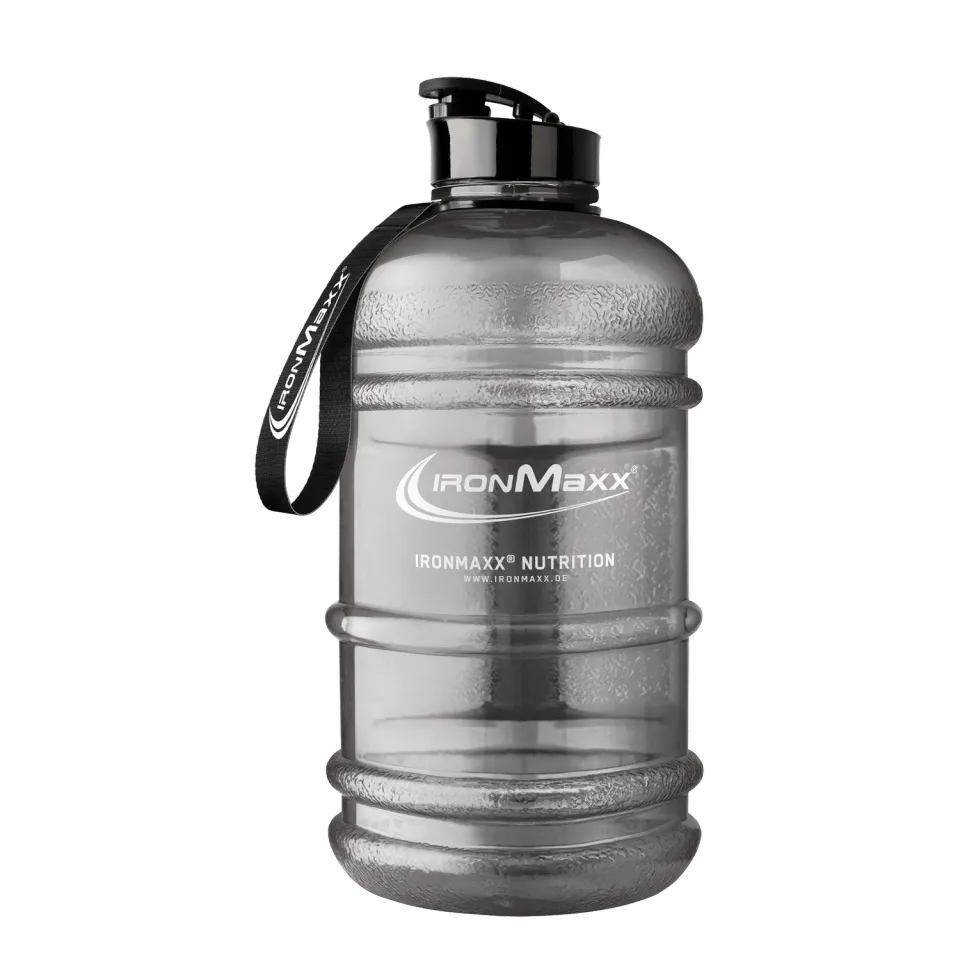 IronMaxx Water Gallon Trinkflasche 2200ml Grau BPA-frei